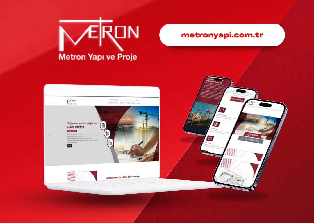 Metron Yapı ve Proje Kurumsal Web Sitesi 